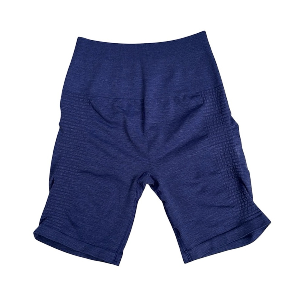 Alphalete Periwinklekle Heathered Blue Biker Shorts Size Small
